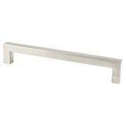 BERENSON Contemporary Advantage One 160mm CC Brushed Nickel Square Pull 9015-4BPN-P